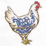 Delft Blue Country Hen
