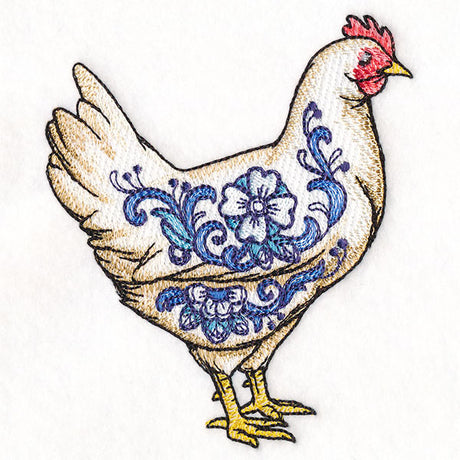 Delft Blue Country Hen