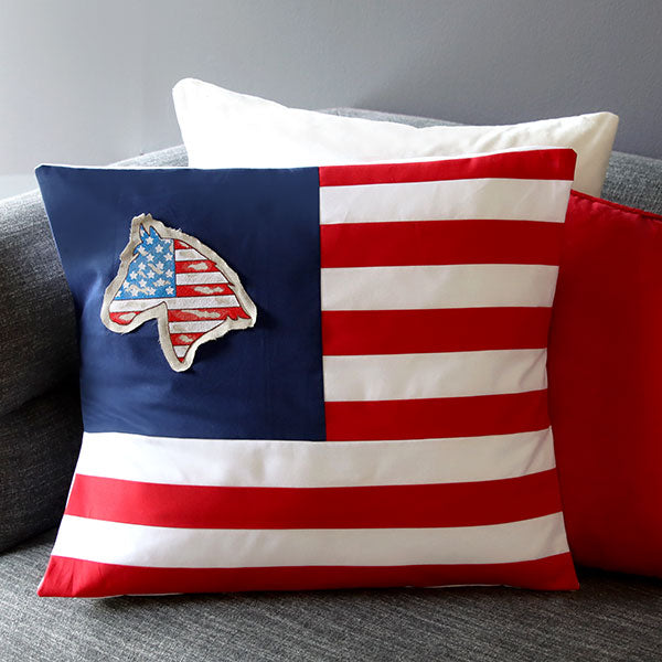 Old Glory Horse Silhouette