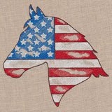 Old Glory Horse Silhouette