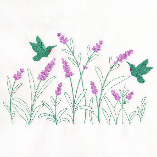 Lavender & Hummingbirds Border