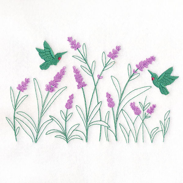 Lavender & Hummingbirds Border