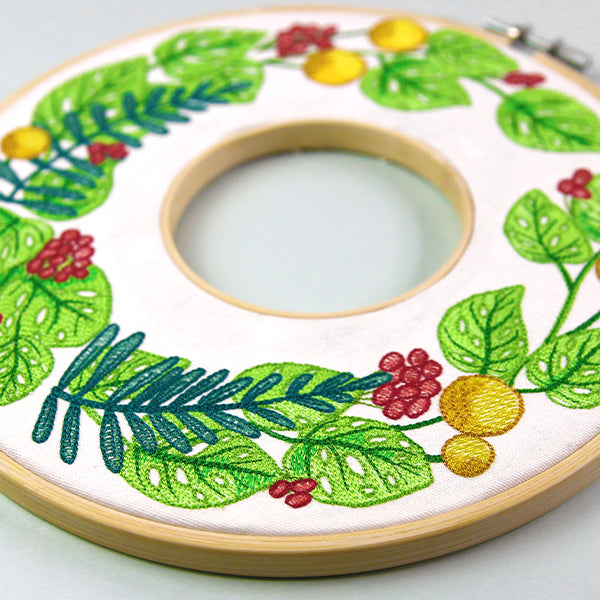 Tropical Monstera Adansonii Wreath