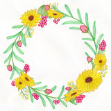 Black-Eyed Susan Botanical Wreath