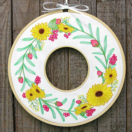 Black-Eyed Susan Botanical Wreath