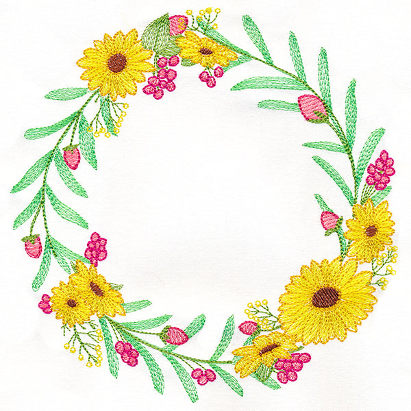 Black-Eyed Susan Botanical Wreath