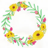 Black-Eyed Susan Botanical Wreath