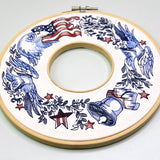 Patriotic American Emblems Wreath