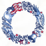 Patriotic American Emblems Wreath