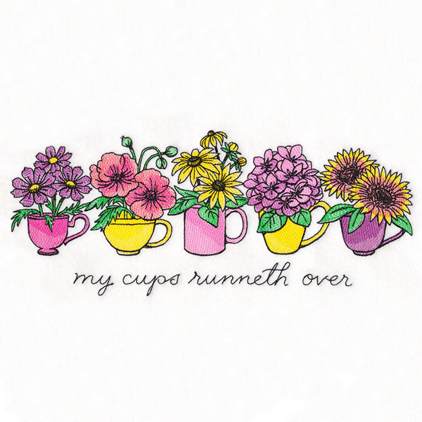 My Coffee Cups Runneth Over Flower Bouquets