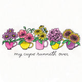 My Coffee Cups Runneth Over Flower Bouquets