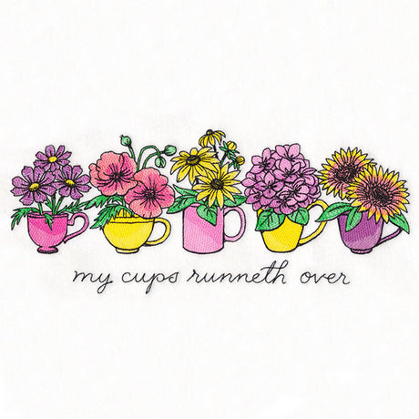 My Coffee Cups Runneth Over Flower Bouquets