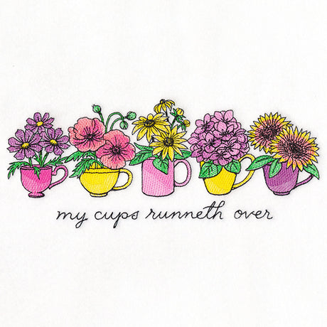 My Coffee Cups Runneth Over Flower Bouquets