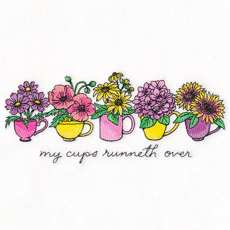 My Coffee Cups Runneth Over Flower Bouquets