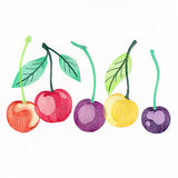 Rainbow Cherries Border