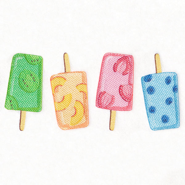 Summer Fruits Popsicle Border