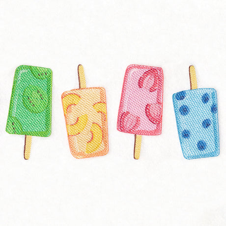 Summer Fruits Popsicle Border