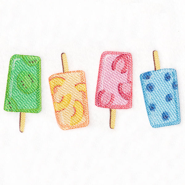 Summer Fruits Popsicle Border