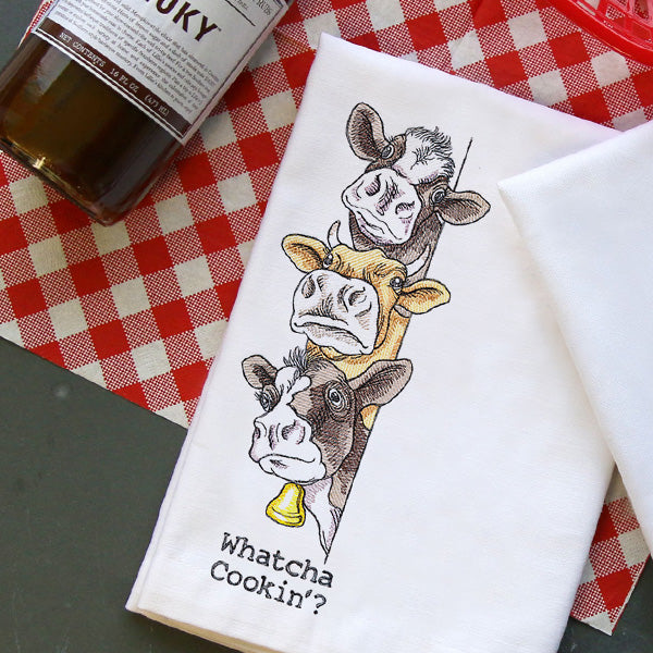 Whatcha Cookin'? Cow Stack – Embroidery Library