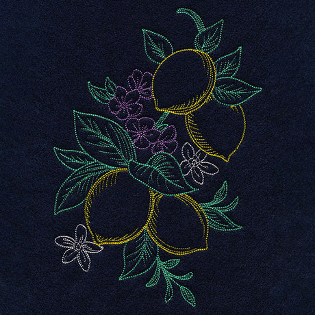 Timeless Summer - Lemons and Phlox (Vintage)