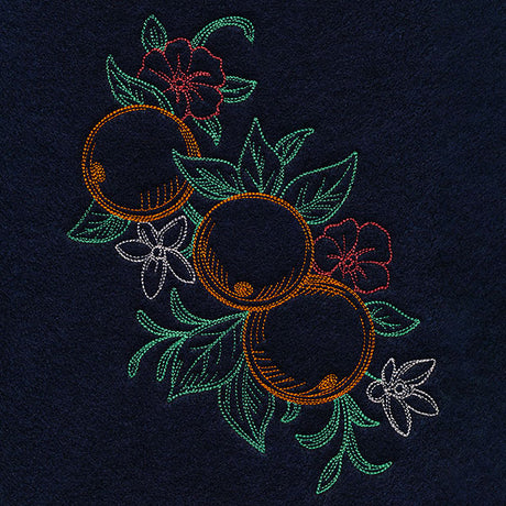 Timeless Summer - Oranges and Petunias (Vintage)