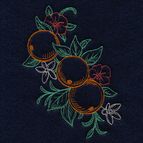 Timeless Summer - Oranges and Petunias (Vintage)