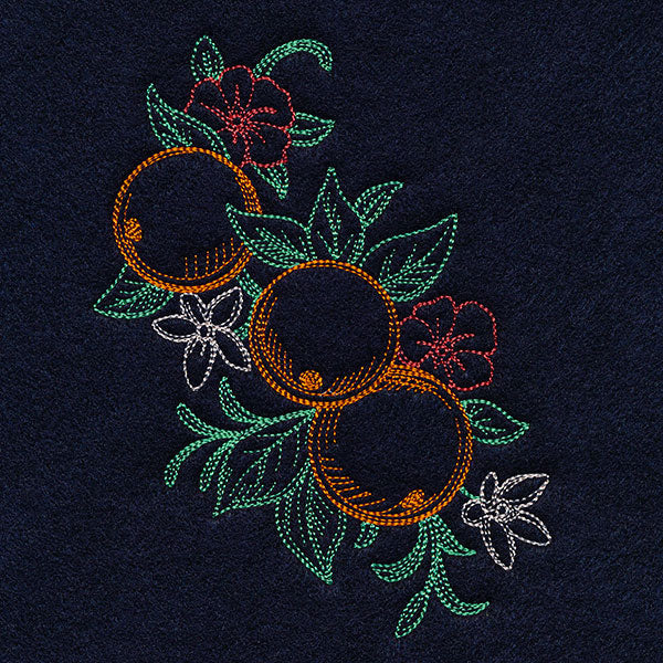 Timeless Summer - Oranges and Petunias (Vintage)