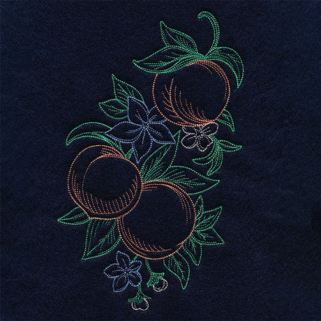 Timeless Summer - Peaches and Balloon Flower (Vintage)