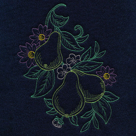 Timeless Summer - Pears and Daisies (Vintage)