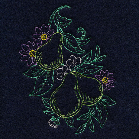 Timeless Summer - Pears and Daisies (Vintage)