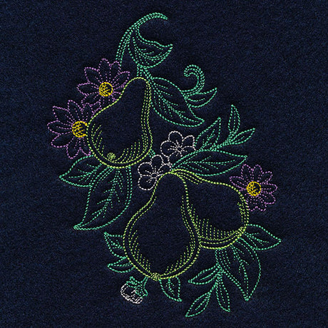 Timeless Summer - Pears and Daisies (Vintage)