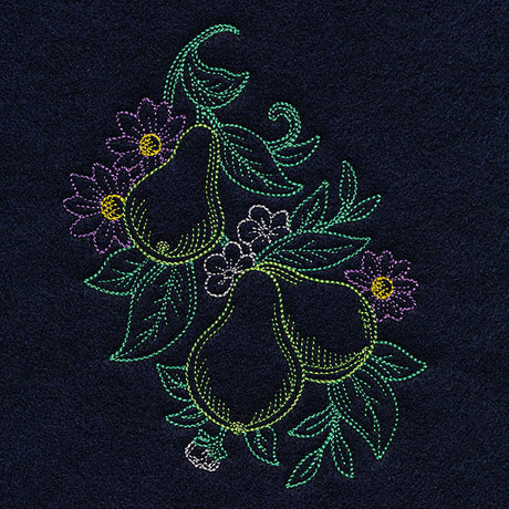 Timeless Summer - Pears and Daisies (Vintage)