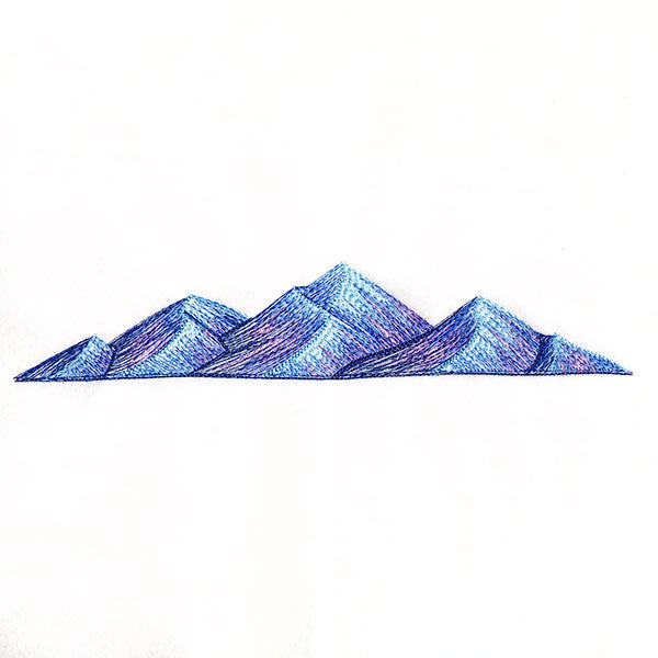 Textured Mountain Border