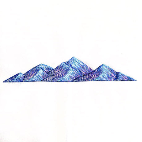 Textured Mountain Border