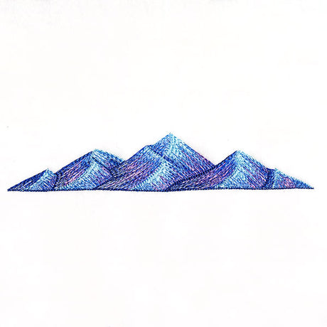 Textured Mountain Border