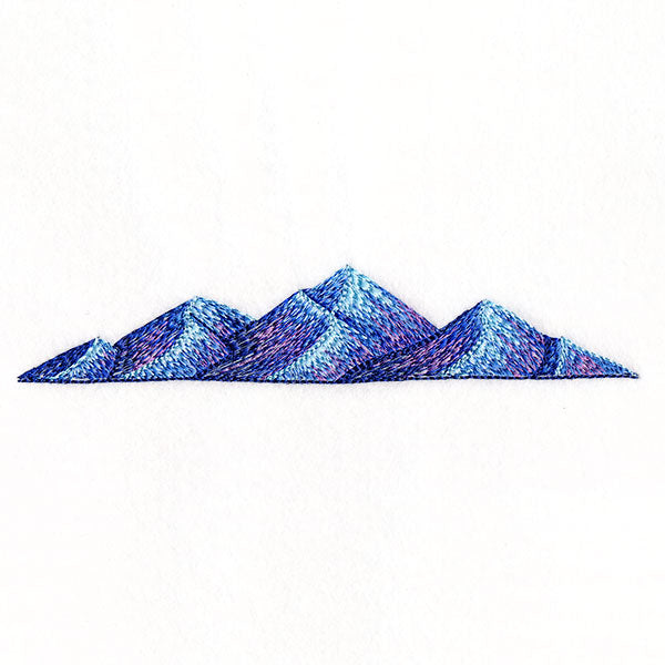 Textured Mountain Border