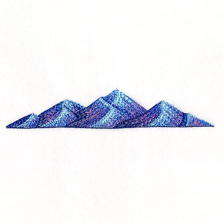 Textured Mountain Border