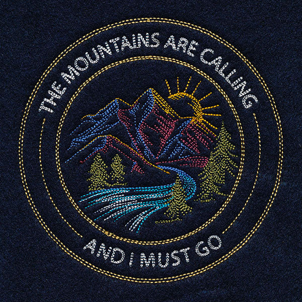 The Mountains Are Calling Stamp