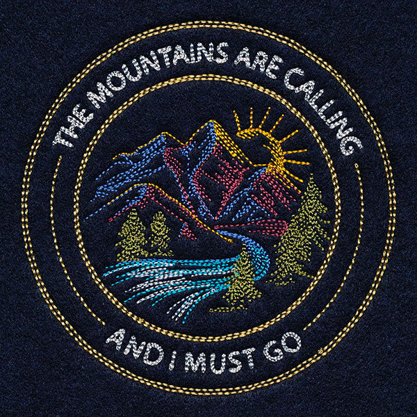 The Mountains Are Calling Stamp