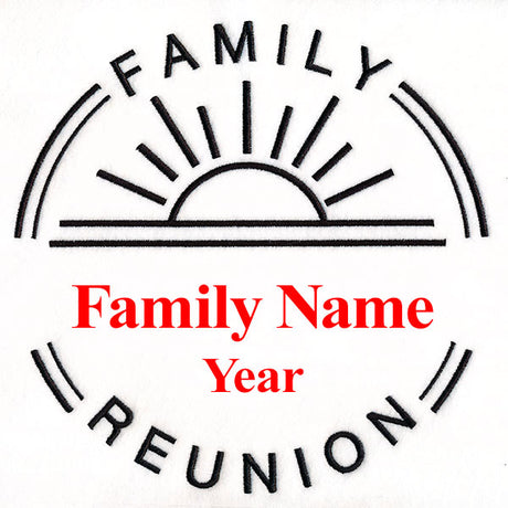 Customizable Family Reunion - Satin Stitch