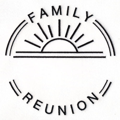 Customizable Family Reunion - Satin Stitch