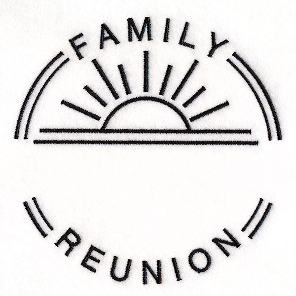 Customizable Family Reunion - Satin Stitch