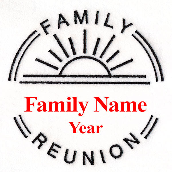 Customizable Family Reunion - Satin Stitch