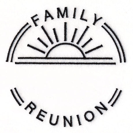 Customizable Family Reunion - Satin Stitch