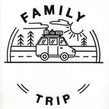 Customizable Family Trip - Satin Stitch