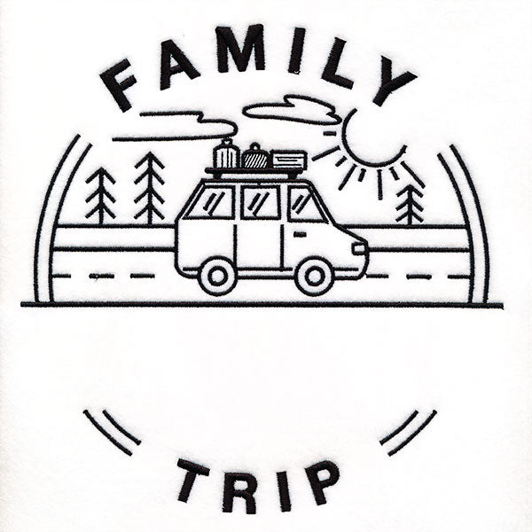 Customizable Family Trip - Satin Stitch