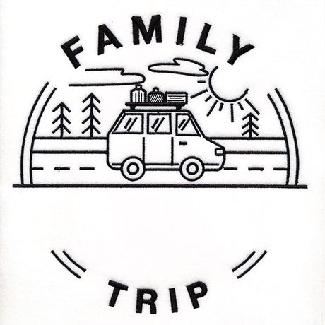 Customizable Family Trip - Satin Stitch