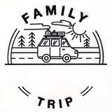 Customizable Family Trip - Satin Stitch