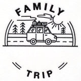 Customizable Family Trip - Satin Stitch
