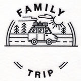 Customizable Family Trip - Satin Stitch